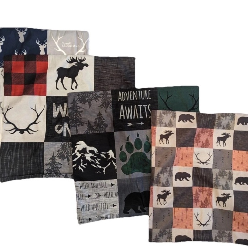 NEW- Set of 4 Pillow Covers Throw Covers Outdoor Wildlife 18" x 18" Inches
